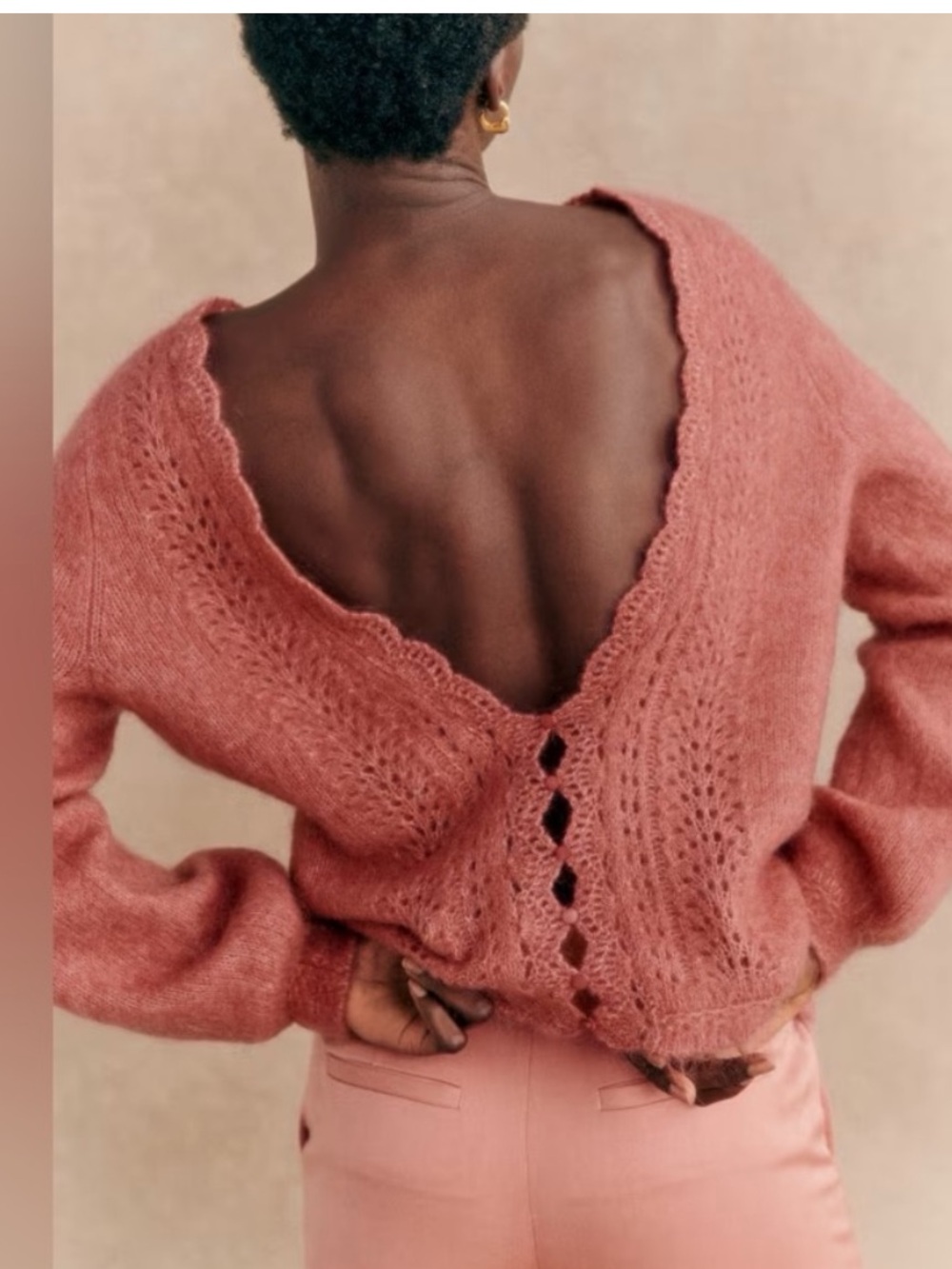 Sezane Marylis Low Back Jumper Sweater